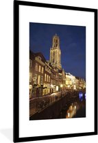 Fotolijst incl. Poster - Domtoren - Water - Licht - 80x120 cm - Posterlijst