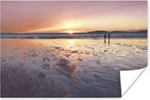 Supposons que vous regardez le coucher de soleil sur la plage Poster papier 180x120 cm - Tirage photo sur Poster (décoration murale salon / chambre) / Mer et Plage XXL / Groot format!