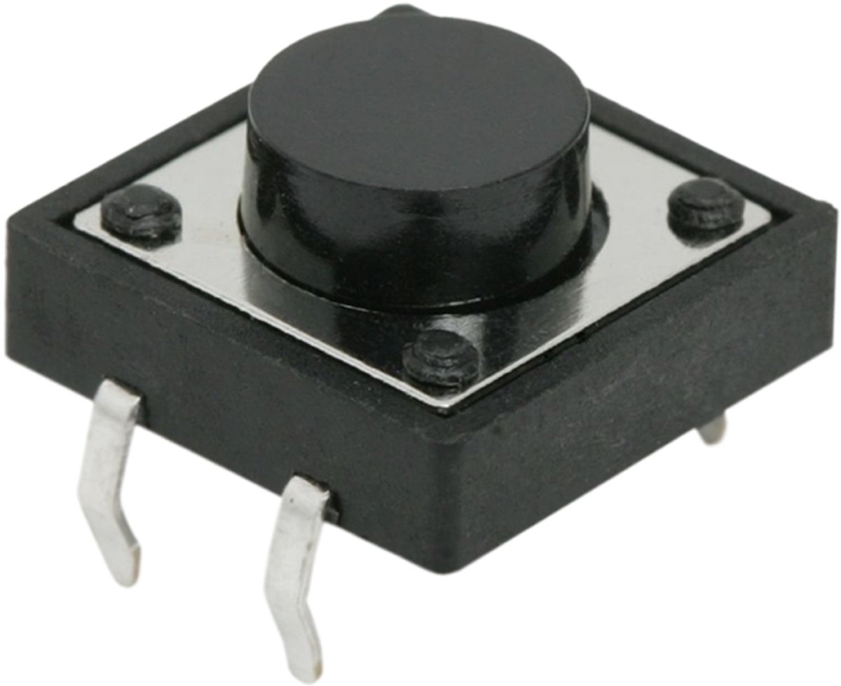 20x Microschakelaar Groot Model – Microswitch 12V 0,05A – 1 Polige Inbouw Schakelaar OFF-(ON) – Voor Hobby Elektronica En Auto Toepassingen – Afmeting 12x12x6 mm – Verkoopeenheid 20 Stuks [09040]