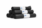 Hynex Sac à déchets 60 litres - 120 pièces - Sacs à déchets - Sacs poubelle - Sacs pour poubelle à pédale - LDPE recyclé - 60 x 80 cm - Set de 6 rouleaux x 20 pièces - Noir