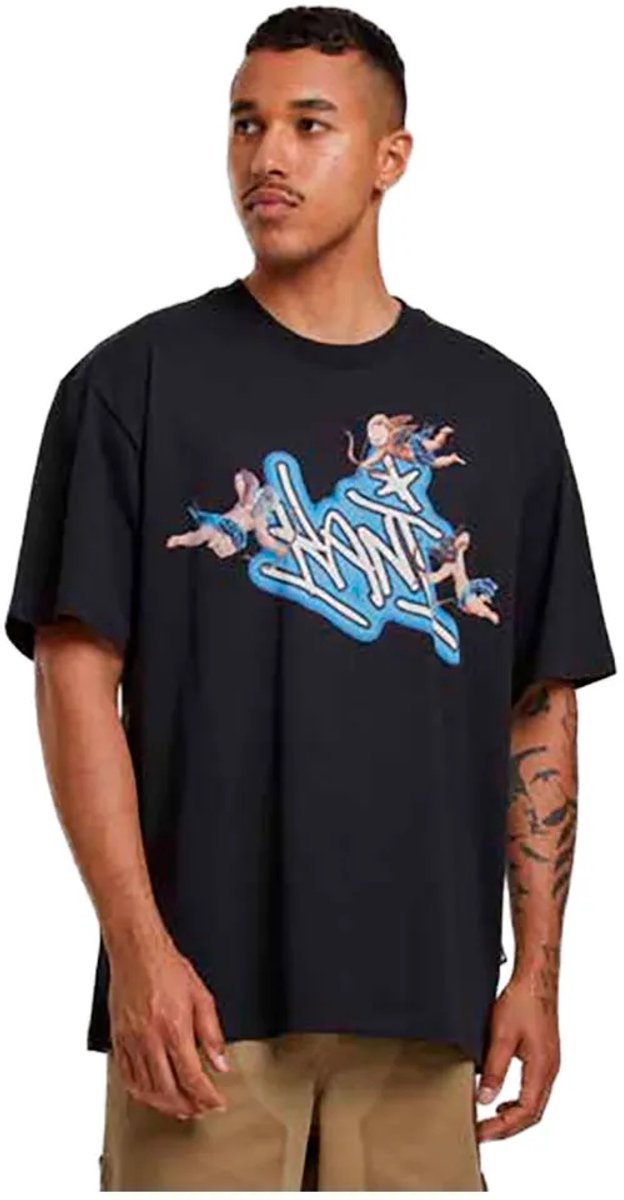 Karl Kani Airbrush Amor T-shirt Met Korte Mouwen Zwart M Man