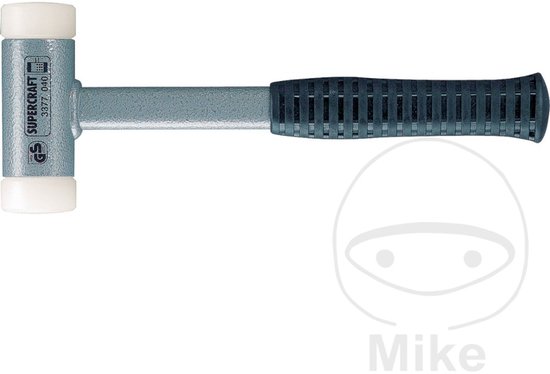 Marteau Halder Supercraft avec têtes de frappe blanches et manche noir rainuré.