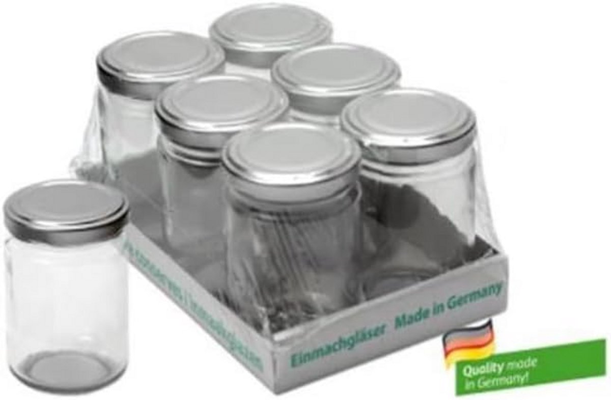 Confituurbokaal 6 stuks 156 ml hoog model