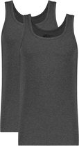Ten Cate Basics singlet antra melee 2-pack voor Heren | Maat L