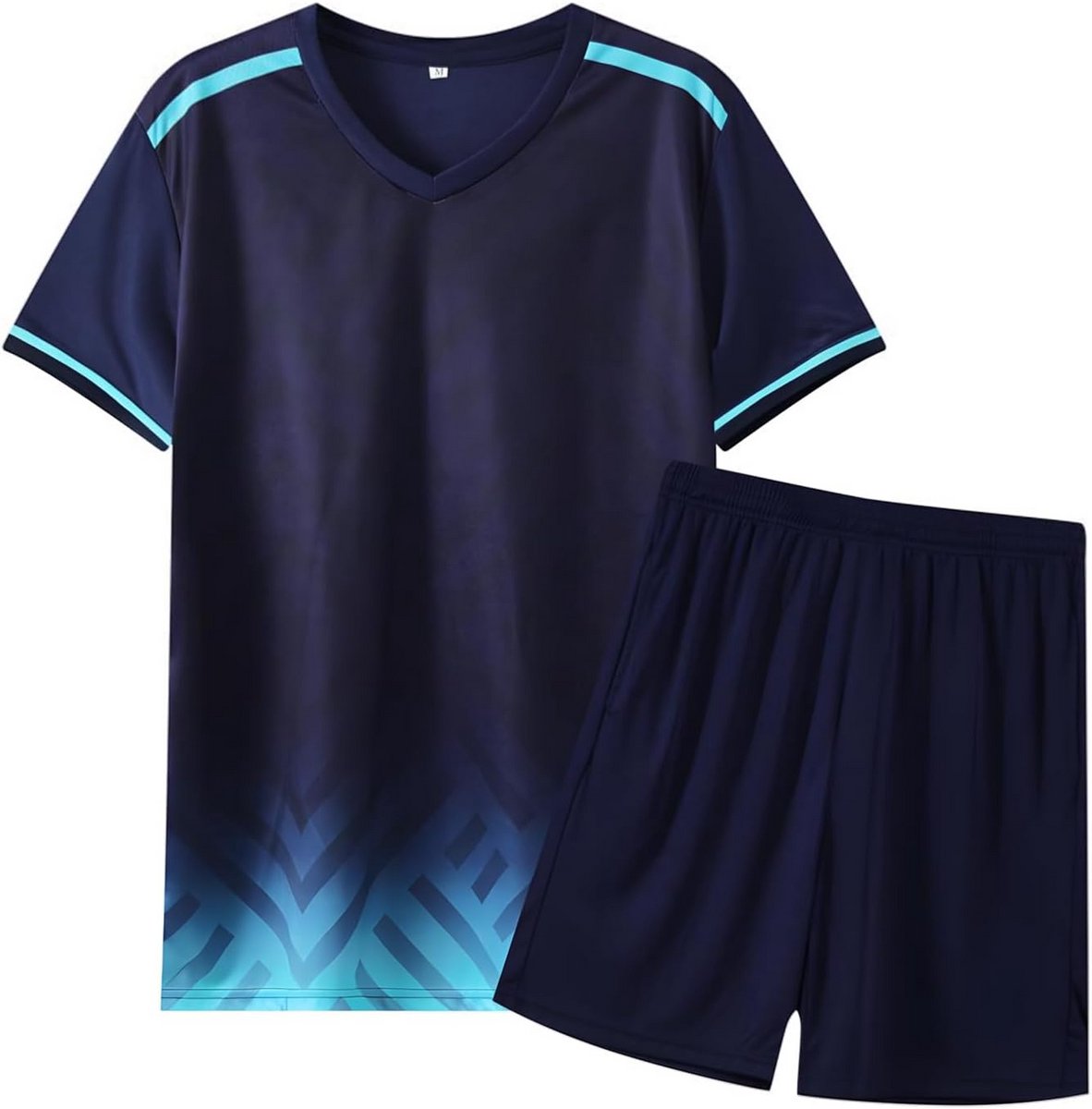 Voetbalkledingset voor kinderen - T-shirt en korte broek van quick-dry polyester