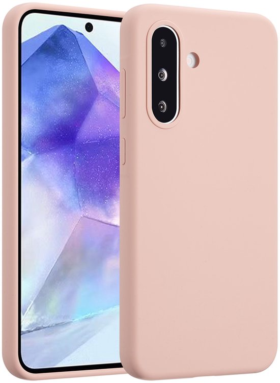 Accezz Hoesje - Geschikt voor Samsung Galaxy A36 / A56 (5G) - Liquid Silicone Backcover - Roze