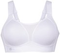 Witte Anita Active sportbeha met gedetailleerde mesh cups en brede bandjes.