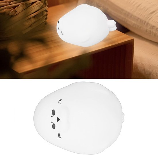 Night Light for Kids, Lovely Baby Seals Night Light Cute Lamp Desk Lamp Soft White Lighting Home Decoration Kawaii Night Light Kids Room Decor for Office Table van Merkloos — afbeelding 2