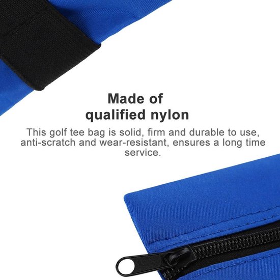 Handige Opbergtas voor Golf Tees en Golfballen met Rits en Haak van Merkloos — afbeelding 5