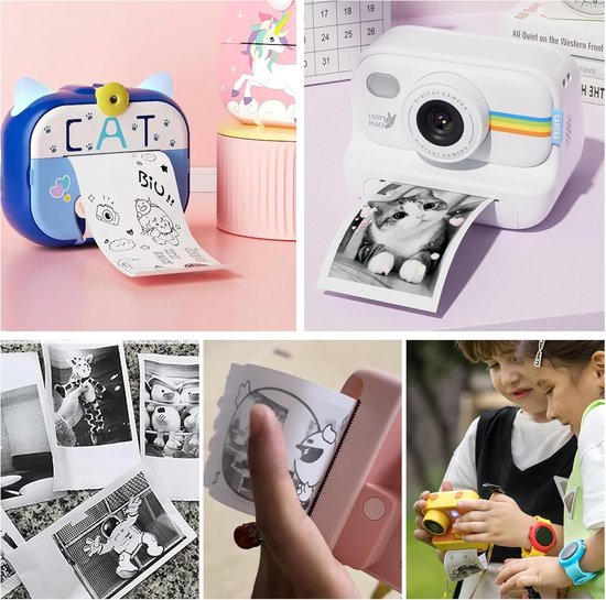 Thermal Paper Refill - Kids Camera Printing Paper - 57mm Instant Camera ...