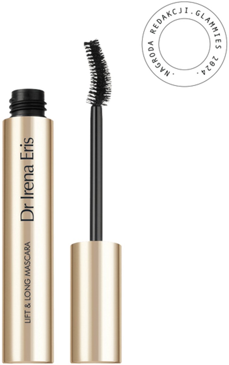 Dr Irena Eris Lift & Long Mascara 9 ml - Liftende En Verlengen­de Mascara Met 20° Precisieborstel - Langhoudende Mascara Met Panthenol En Vitamine C Voor Gelifte, Volle En Perfect Gesepareerde Wimpers Zonder Klonteren