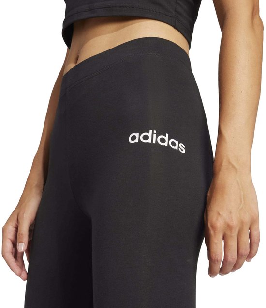 Adidas Sportswear Essentials Linear Katoenen Legging - Dames - Zwart van Adidas — afbeelding 4
