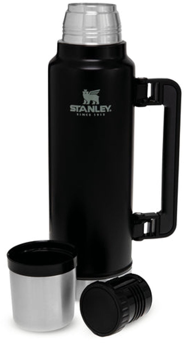 Stanley Classic Legendary Thermosfles 1.4L Houdt 40 Uur Warm, 35 Uur Koud - Lekvrij - Vaatwasserbestendig - BPA-Vrij - Voor Koffie, Thee en Meer - Roestvrijstalen Thermoskan - Matte Black – foto 2