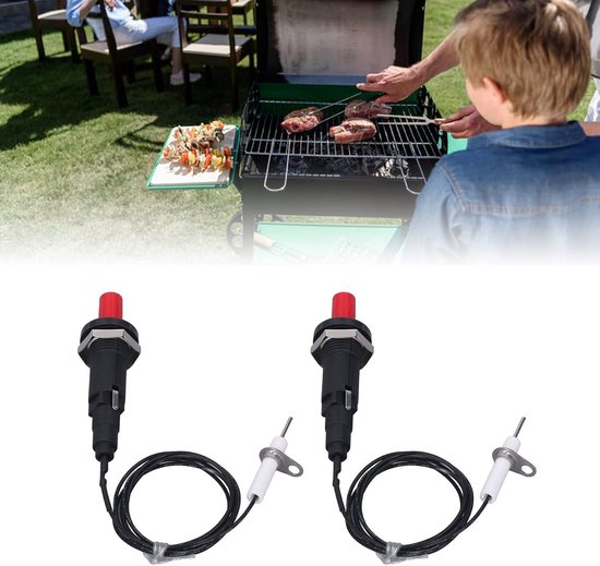 Piezo ontsteker voor Gas Grill, Vervangende Ontsteker Kit met Drukknop - Keramische Keukenaansteker — afbeelding 5