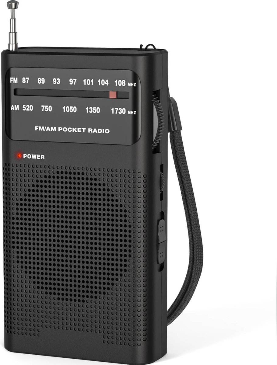 Stunq® Compacte Draagbare Radio met Uitstekende Ontvangst en Hoofdtelefoonaansluiting