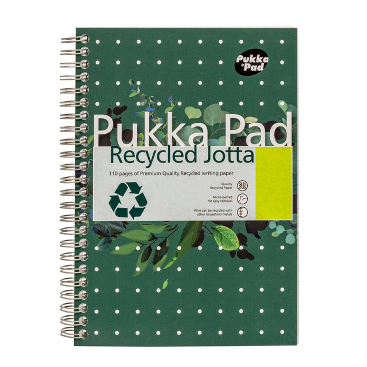 Notitieboek Pukka Pad Jotta A5 lijn 110 pagina's 80gr groen | 3 stuks