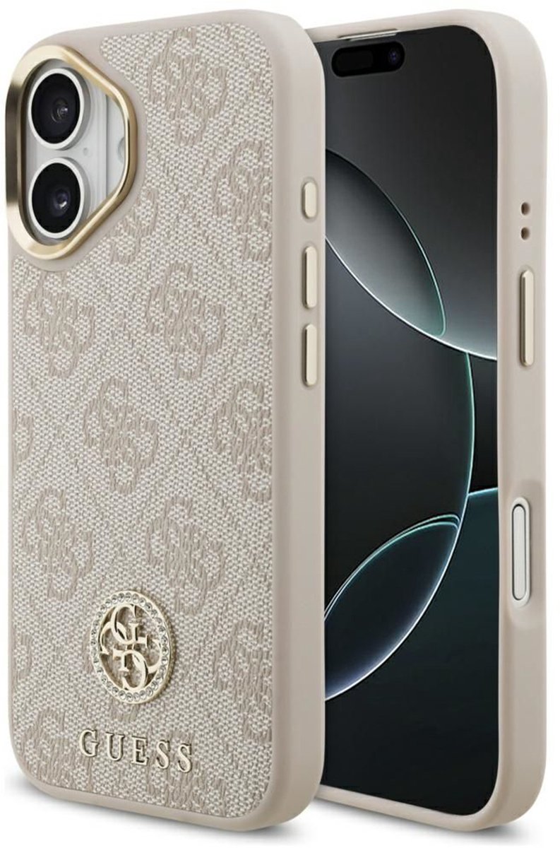 Guess Case 4G Strass Logo Voor Iphone 17 Magsafe Met Bescherming