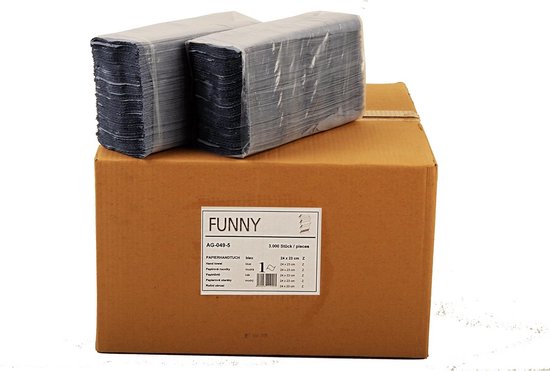 BulkySoft Servetten Zwart 24x24cm 1/4 vouw 2-laags