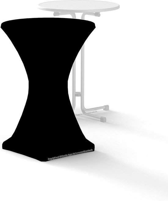 Gastro Uzal Skirting Excellent Tafelrok, 520 x 73 cm, antraciet/grijs, geschikt voor de tafelmaten 170 x 80 cm, 160 cm, met klittenband aan de achterkant