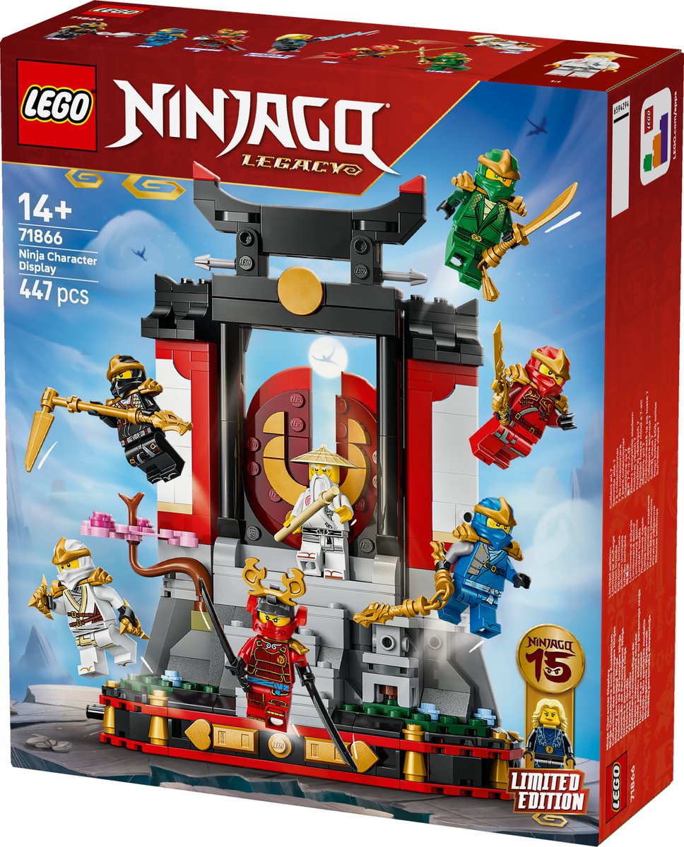 LEGO NINJAGO - 15-Jarig Jubileum: Display met Ninjapersonages - 71866 — afbeelding 18