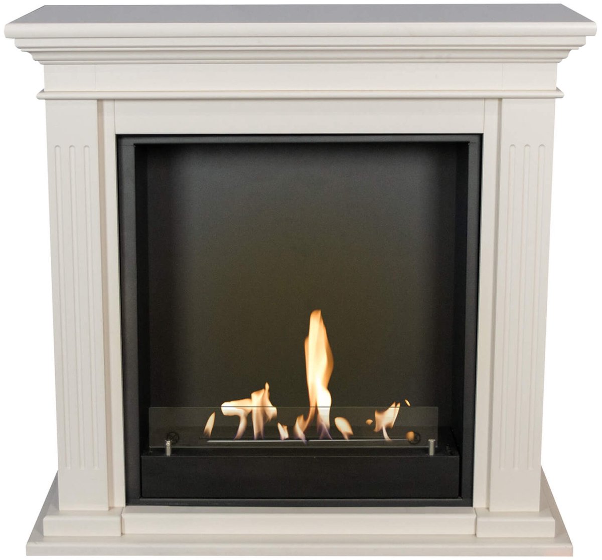 Xaralyn Bio-ethanol Open Haard - Witte Mdf Haardombouw - 3 KW Verwarming
