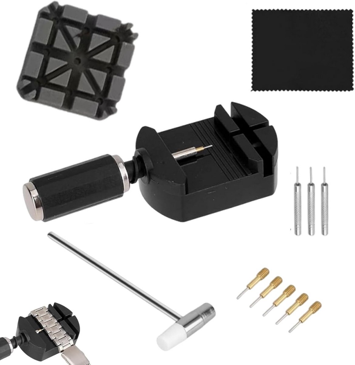 13-delige Set Horlogemakersgereedschap voor het Inkorten en Repareren van Horlogebandjes