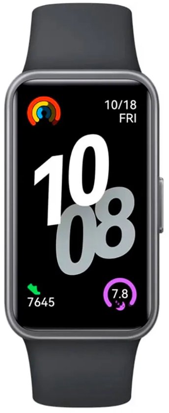HUAWEI Band 10-Zwart |Gestroomlijnd metalen ontwerp | 100 trainingsmodi | AI-powered fitnessmonitoring & Geavanceerde slaapanalyse | Snelladen in 45 min | Batterijduur tot 2 weken