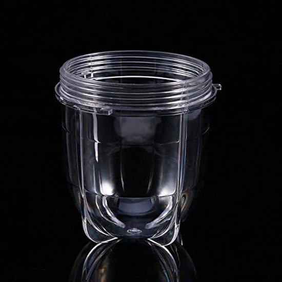 Plastic Hoge of Korte Transparante Beker Mok - Blender Juicer Vervangonderdelen Accessoires - Grote Vervangonderdelen, Vaasje, Blender Mb — afbeelding 2