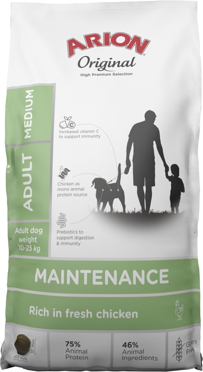 Arion Arion hondenvoer Original Maintenance Adult Medium 12 kg - Hond