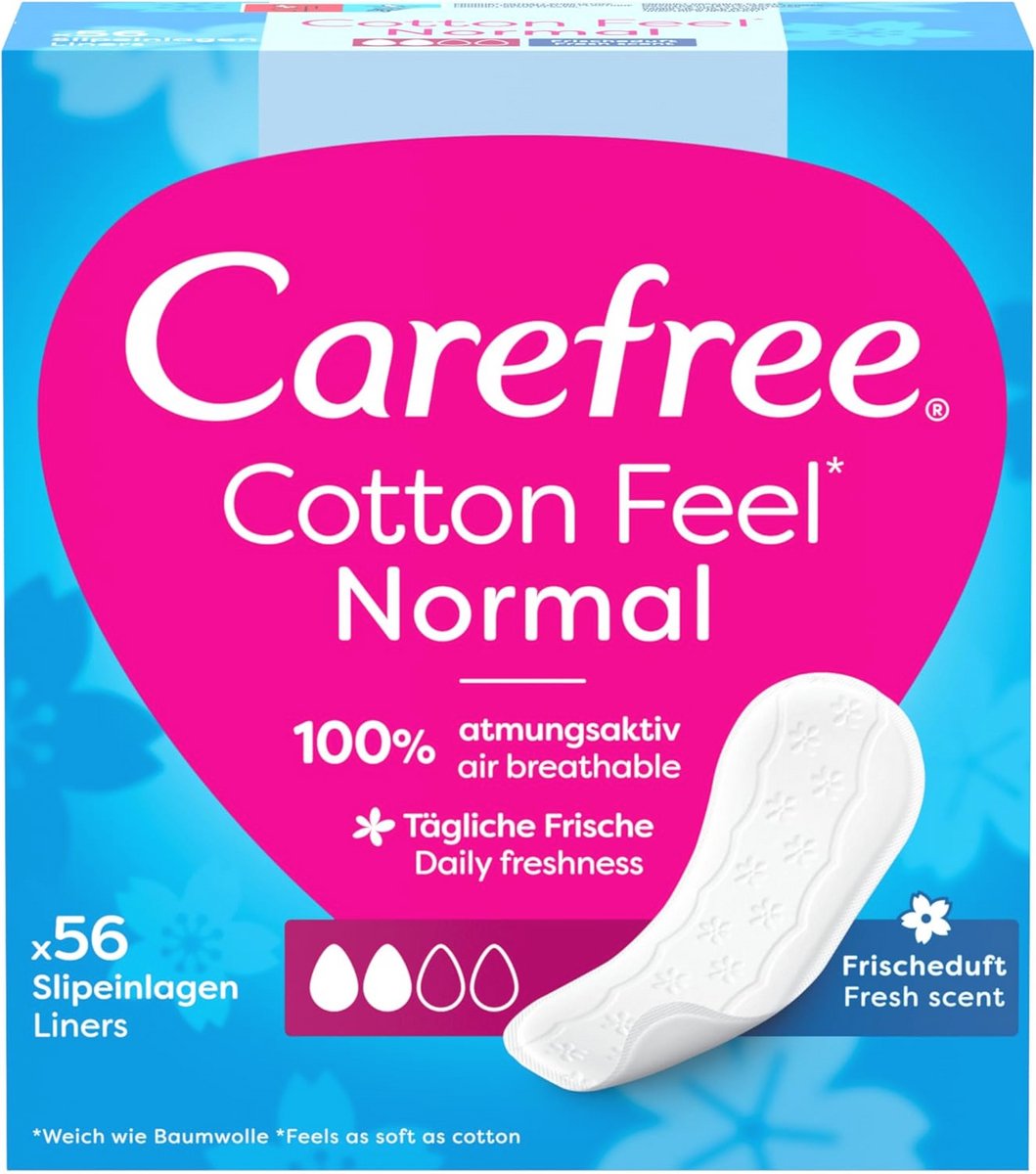 Katoenen Pantyliners Normaal met Verfrissende Geur - 56 Stuks