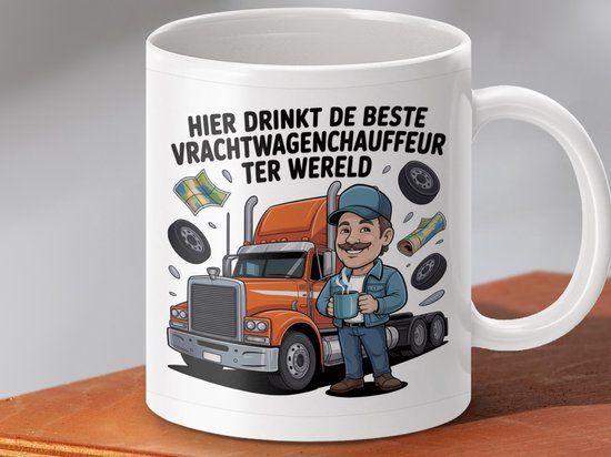 Mug pour le meilleur chauffeur routier du monde, mug humoristique pour routiers, idée cadeau pour chauffeurs routiers, mug pour conducteurs