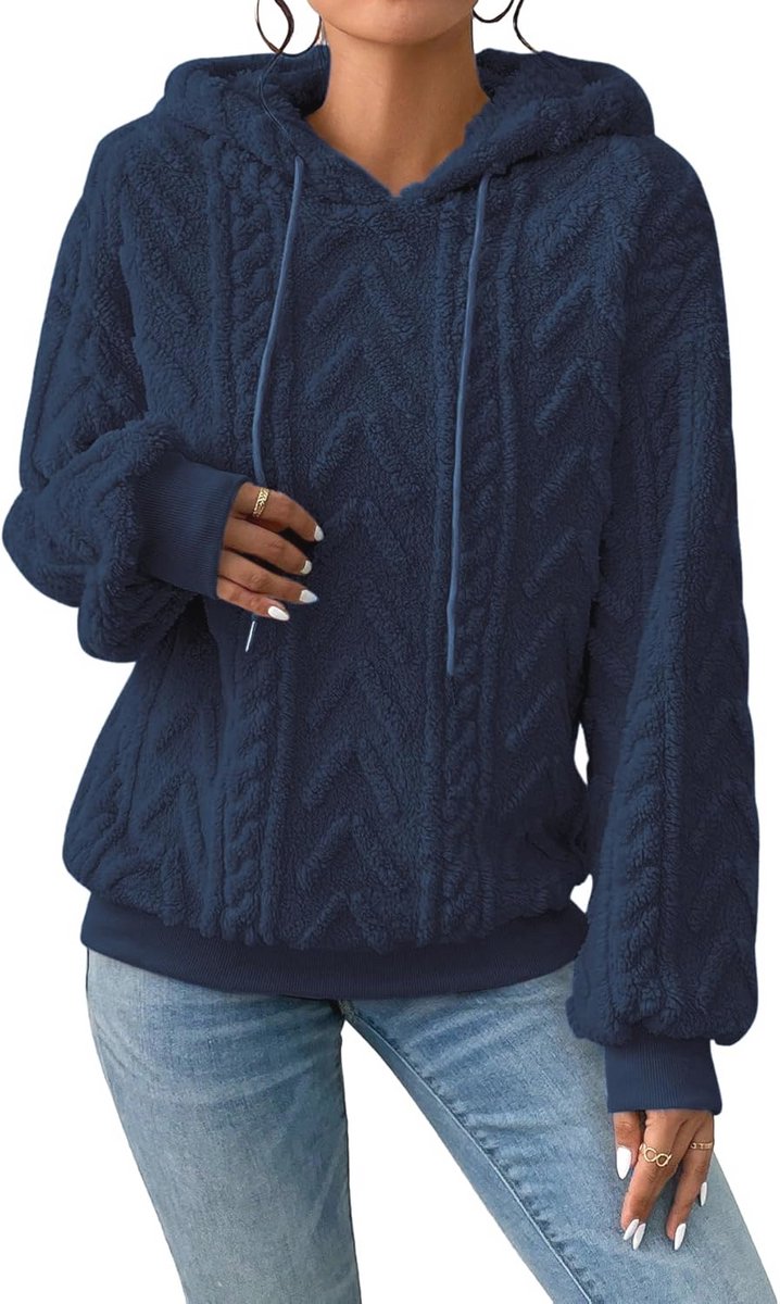 Oversized Deken Hoodie voor Dames en Heren - Premium Sherpa Fleece Draagbare Deken