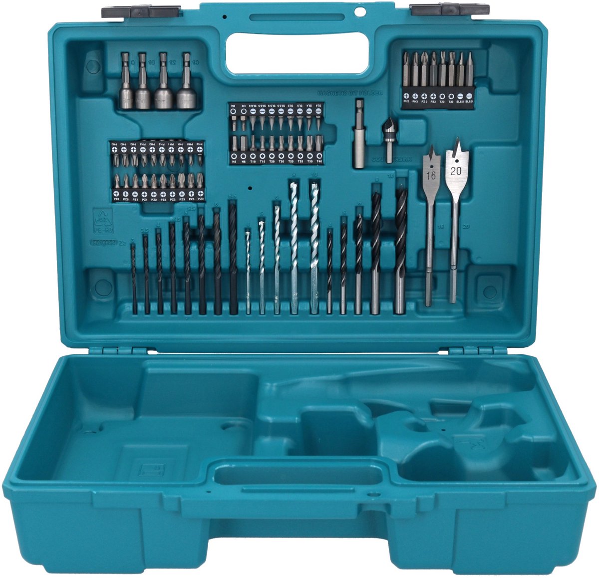 Makita DHP490RFX3 18 Volt accu LXT klopboormachine met 74 delige bitset in koffer en 2x 3.0Ah li-ion accus en lader – foto 6