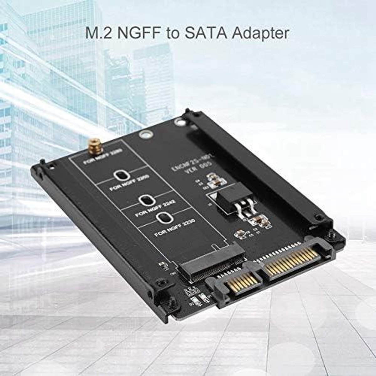 E-Ambar - NGFF Pcie naar SATA 22Pin B Sleutel Adapter voor Hoge Prestaties - Plug en Play