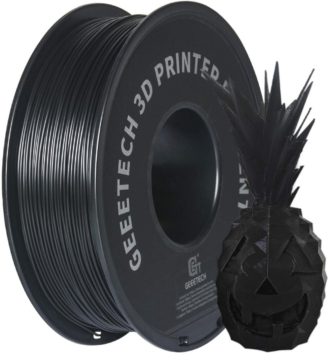 ABS filament 1,75 mm zwart - 3D printer filament 1KG spoel