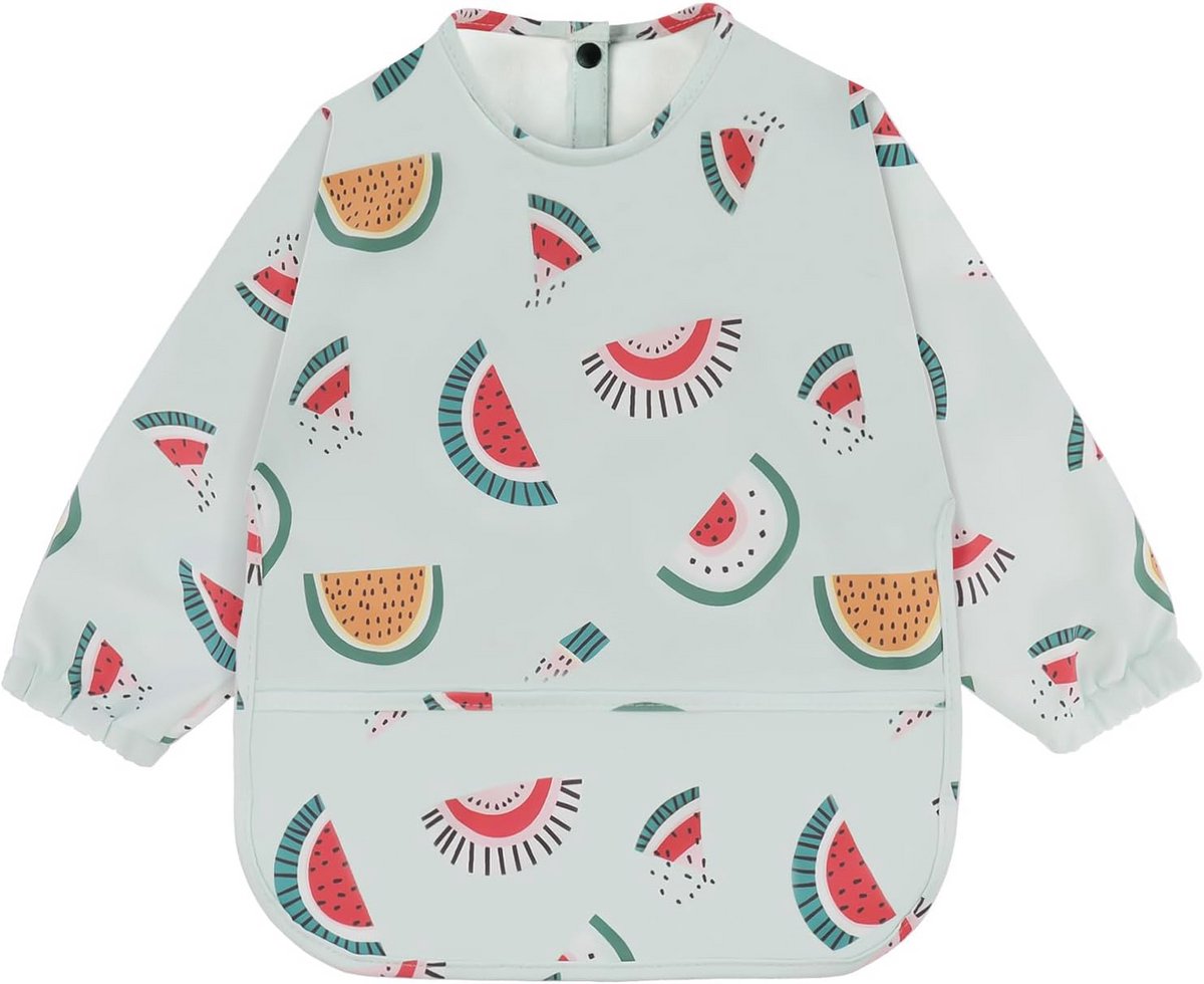 Waterdicht Baby Slabbetje met Lange Mouwen - Perfect voor Eten en Spelen