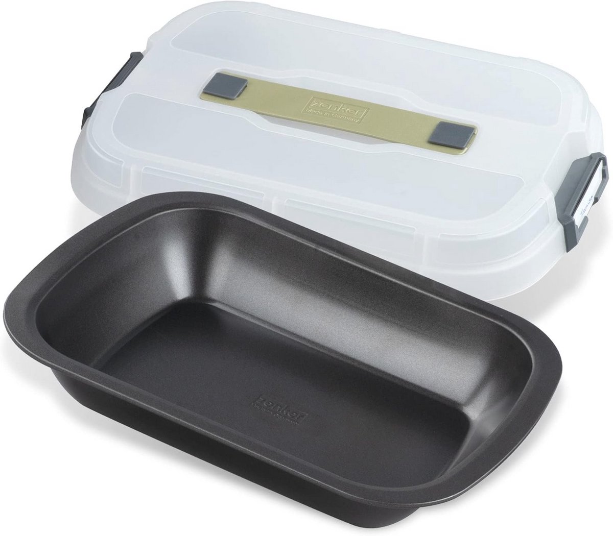 Desertvorm en Ovenschaal met Deksel - 34 x 24,5 x 8 cm, Ideaal voor Transport en Serveren