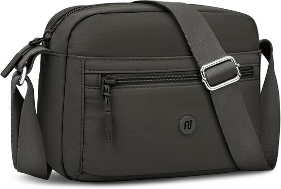 BAGGU Grote Nylon Halve Maan Tas, Zwart BAGGU Grote Nylon Halve Maan Tas, Zwart