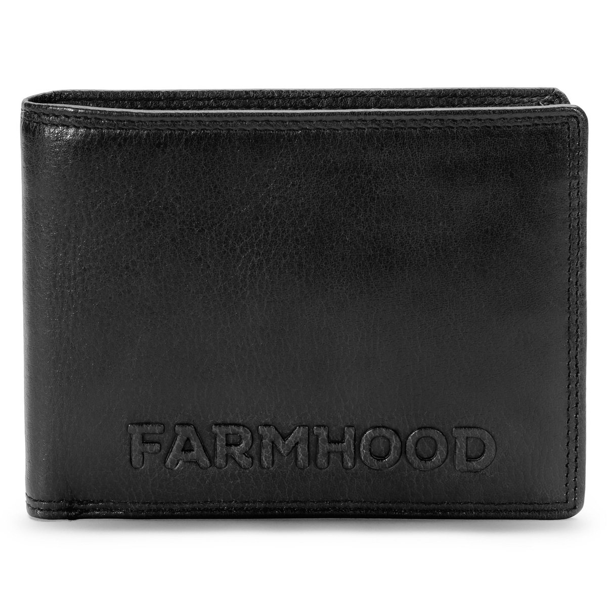 Farmhood Memphis Portemonnee RFID-bescherming Leder 12.5 cm - Jongens - Horizontaal - black