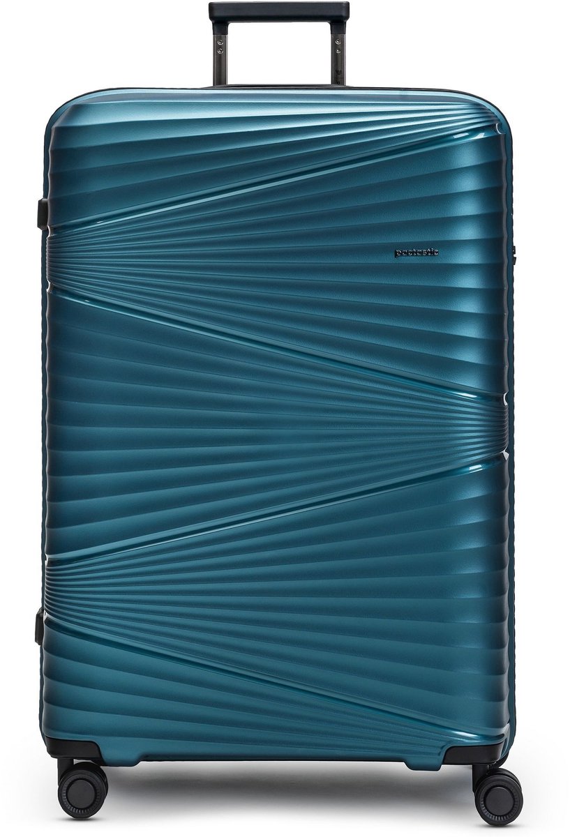 Pactastic trolley Collection 02 Trolley Turquoise Metallic 2 blauw 77cm