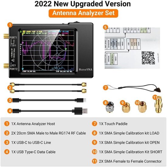 Vector Netwerkanalyzer 10kHz-1.5GHz voor HF VHF UHF Antennes - VNA S-Parameters & SWR Meting van Vector. — afbeelding 5