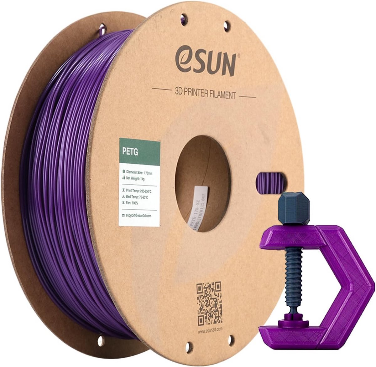 PETG Filament 1.75mm voor 3D Printer - 1KG Spoel - Hoge Nauwkeurigheid UV-bestendig Materiaal