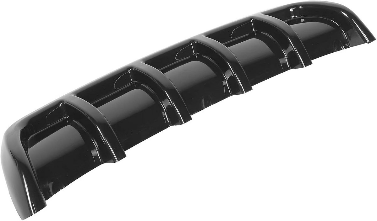 Universele Achterbumper Diffuser Haaienvin Stijl Zwart Glanzend