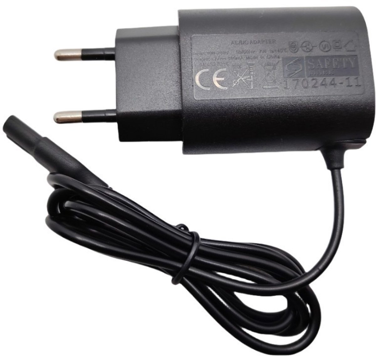 Adapter 12V geschikt voor Braun of oral B – Geschikt voor Series 1/3/5/7/9 & Oral-B Genius – 12V/0.4A – 1m Kabel – Universele 100-240V Voeding – Oplader Scheerapparaat & Tandenborstel – zwart