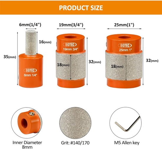 Wielnaven Reinigingsset, Opnieuw Vlakken van Wielnaven Set Inclusief Slijpkop Adapter en Pads voor het Restaureren van Autovelgen Passend op een Boormachine en 12,7mm een Slagsleutel