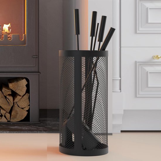 Kingson 5-delige Fireside Companion Set 22x16x66cm Log Brander Kingson 5-delige Fireside Companion Set 22x16x66cm Log Brander