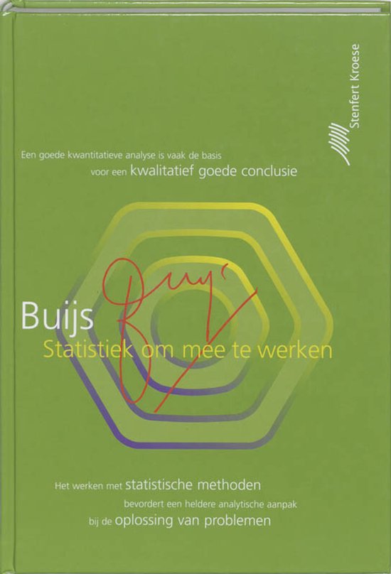Statistiek om mee te werken - Buijs - Statische methoden boe ... - cover