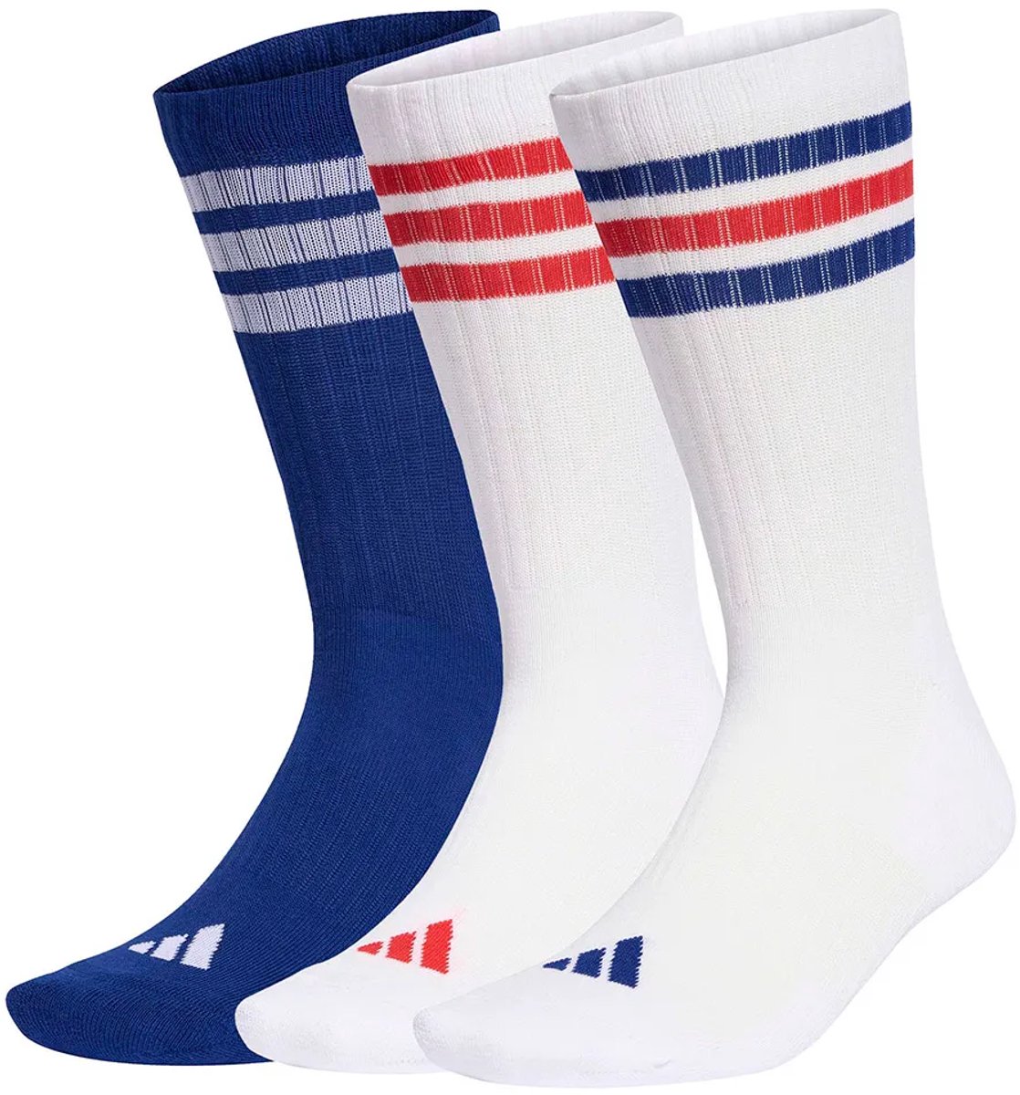 Adidas 3 Stripes Cushioned Sportswear Crewsokken 3 Eenheden Wit