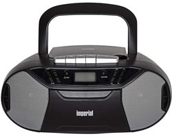 Imperial DABMAN PBB 1 Boombox - CD/MP3 Speler - Cassette - FM Radio - Zwart