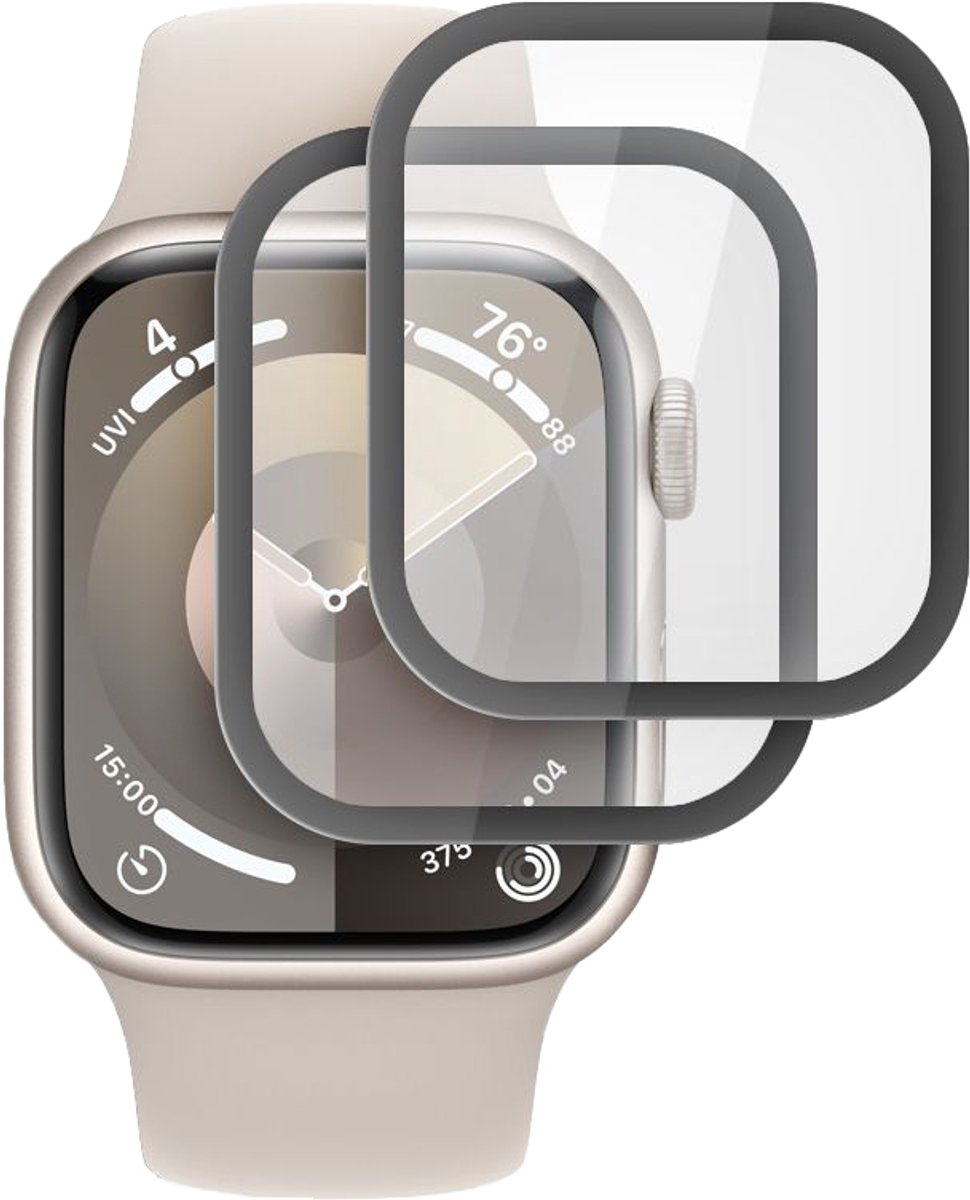 HOFI - HYBRID - PRO+ HYBRID GLAS 2-PACK APPELHORLOGE - 7 / 8 / 9 - (45 - MM) - ZWART